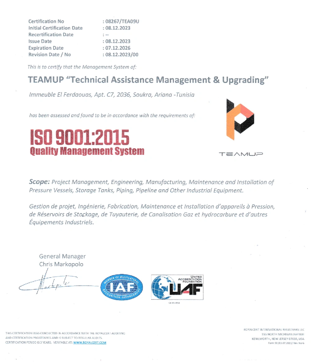 ISO9001 Certification
